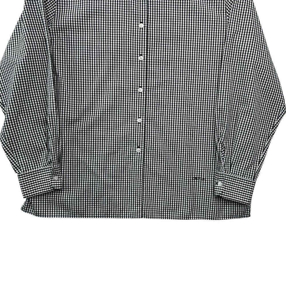 Orvis Men's Size 17" Black & White Check Button Down‎ Shirt - Picture 4 of 10